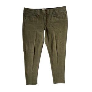 Democracy Ab Technology Jean Size 14 Green Stretch Slims Tummy Control Shaping